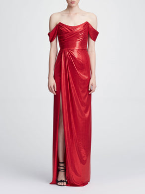 marchesa red dress