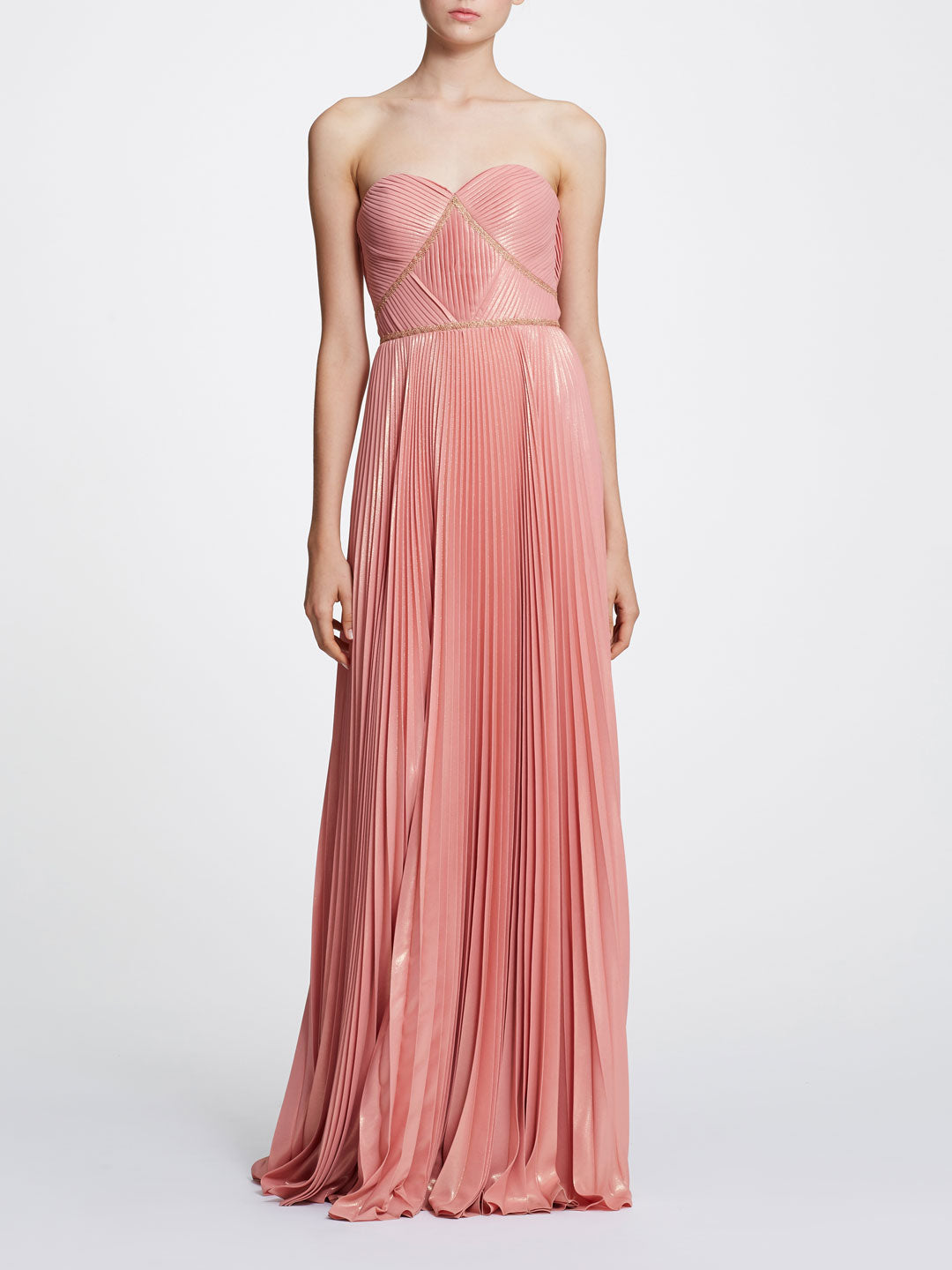 marchesa strapless gown