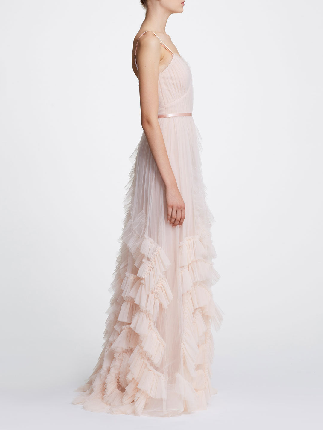 marchesa notte pink dress