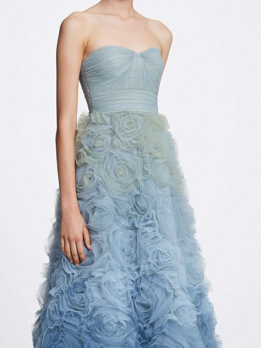 marchesa light blue dress