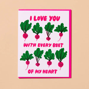 'Love You with Every Beet of My Heart' Card - Awakening Ltd