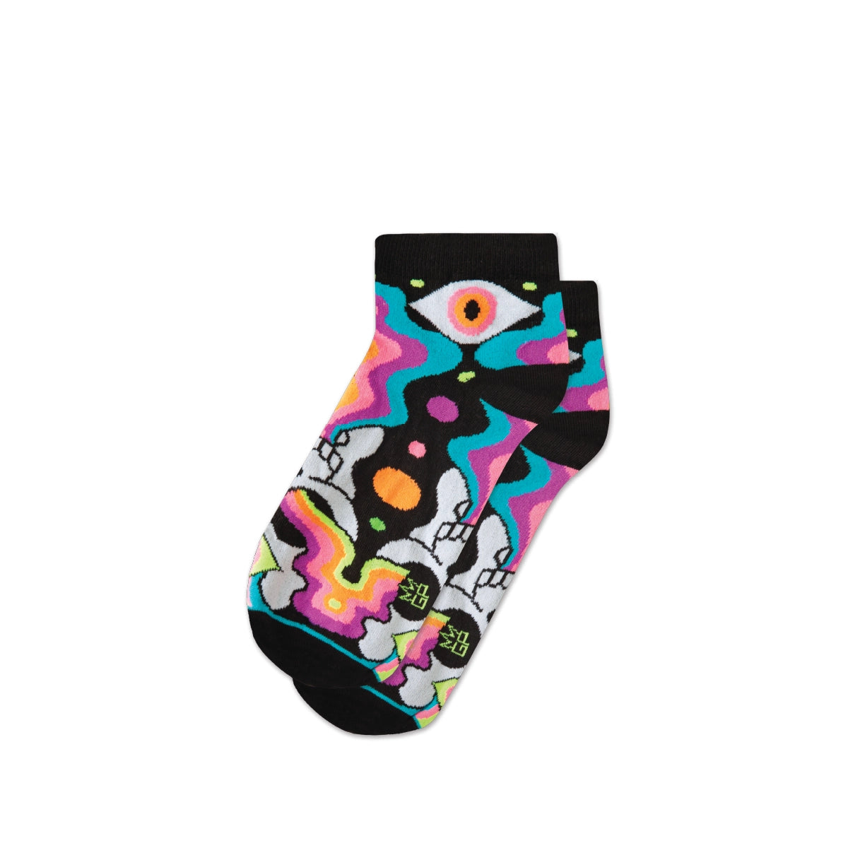'Eye of the Doomed' Quarter Crew Socks