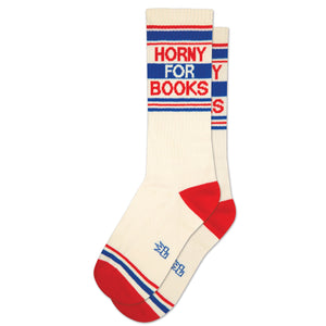 'Horny For Books' Gym Socks - Awakening Ltd