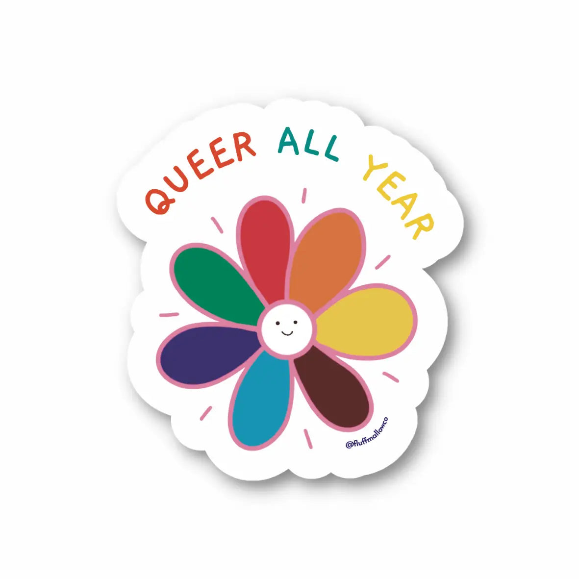 'Queer All Year' Sticker