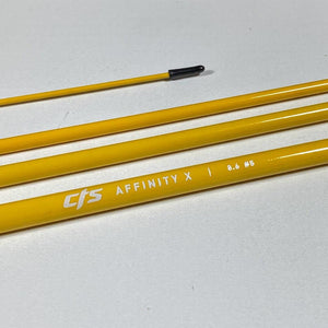
                  
                    Load image into Gallery viewer, Affinity X Mississippi Gold 8’ 6” 5wt 4pc - Fish On! Custom Rods
                  
                