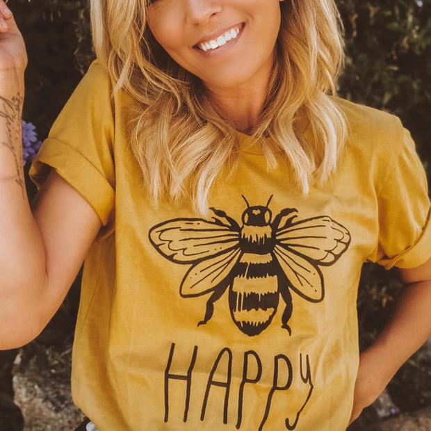 bee happy tee shirt