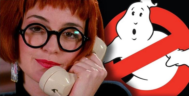 actress annie potts on phone ghostbusters 2