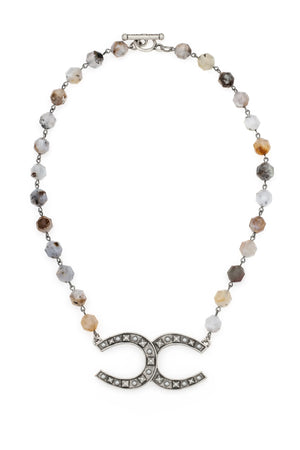 The Amalthea Necklace Opal Prism and Cheval Pendant - KIT'S WELL DRESSED