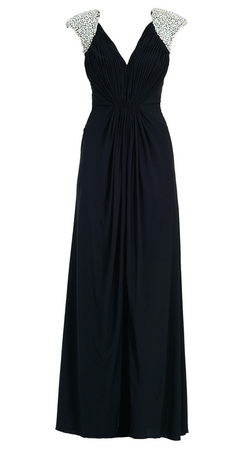 forever unique black maxi dress