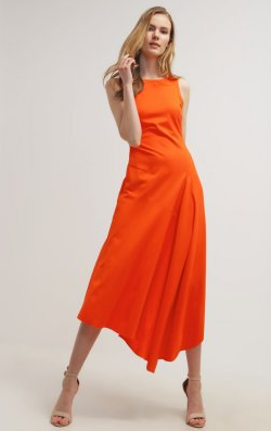 lk bennett orange dress