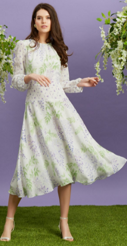 MADDERSON LONDON - Titania Wisteria Dress hire at Girl