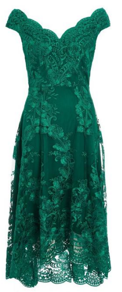 green quiz dress
