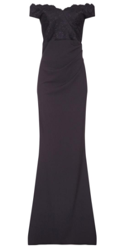 quiz black fishtail dress