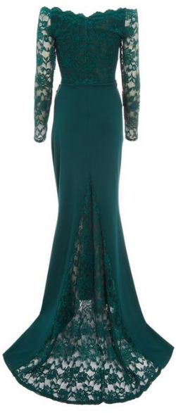 quiz lace fishtail dress