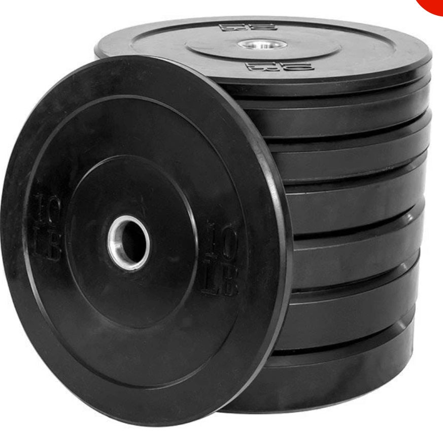 Black Rubber Bumper Plates DIAMOND FITNESS SYSTEMS