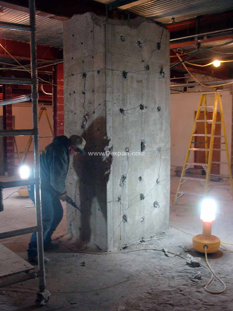 How to Break and Demolish Concrete Pillars, Columns