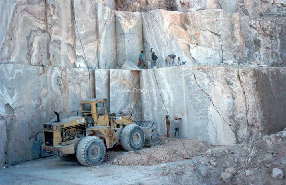 Quarrying Marble Rock, Mining No Explosive Blasting | Dexpan Project Q004