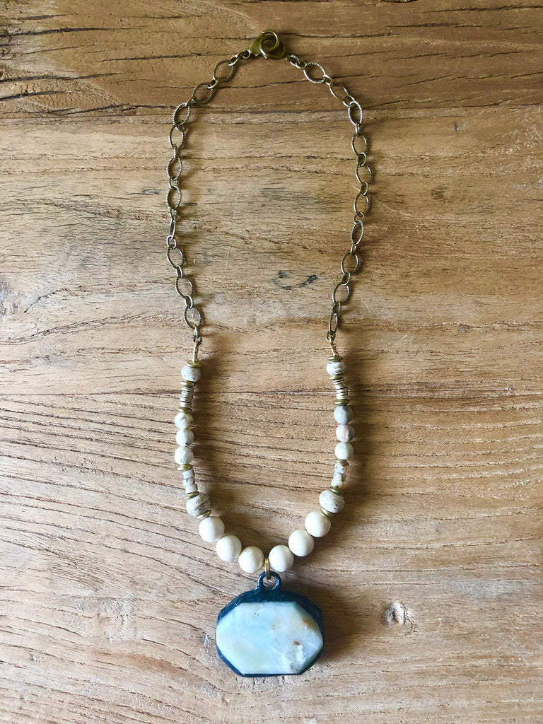 Rock On African Opal Necklace