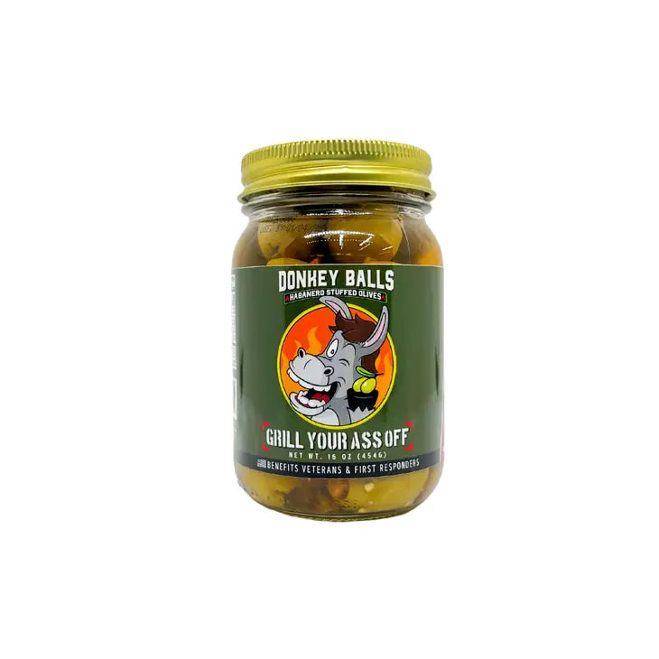Donkey Balls Habanero Stuffed Olives