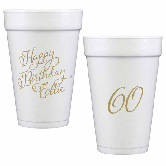 20 oz. Custom Foam Cups, Full-Color Imprint