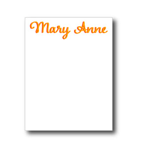 Notepad | script orange
