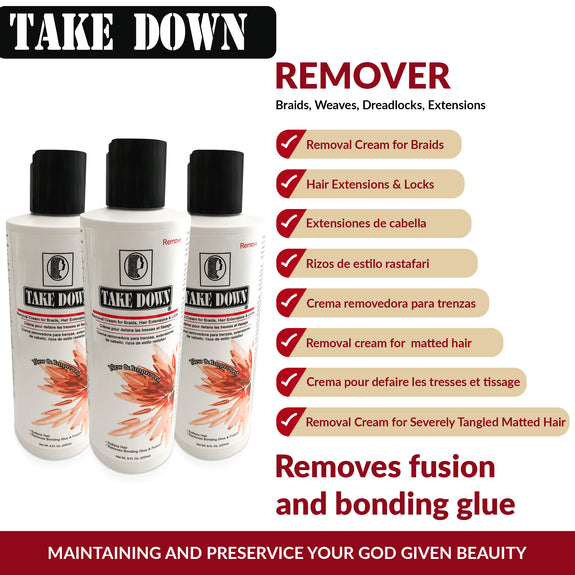 Take Down Remover Hair Detangler 