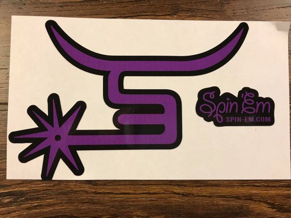 purple tree decal