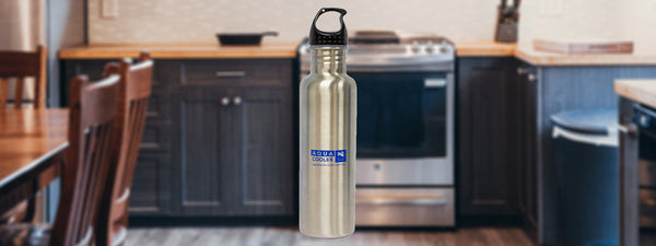 Stainless-steel Water Bottle in Kitchen