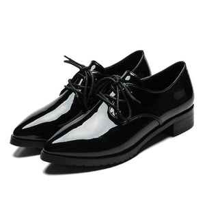 womens patent leather oxfords