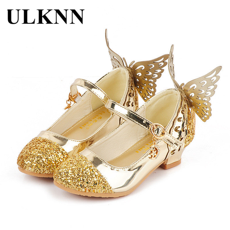 childrens gold glitter shoes