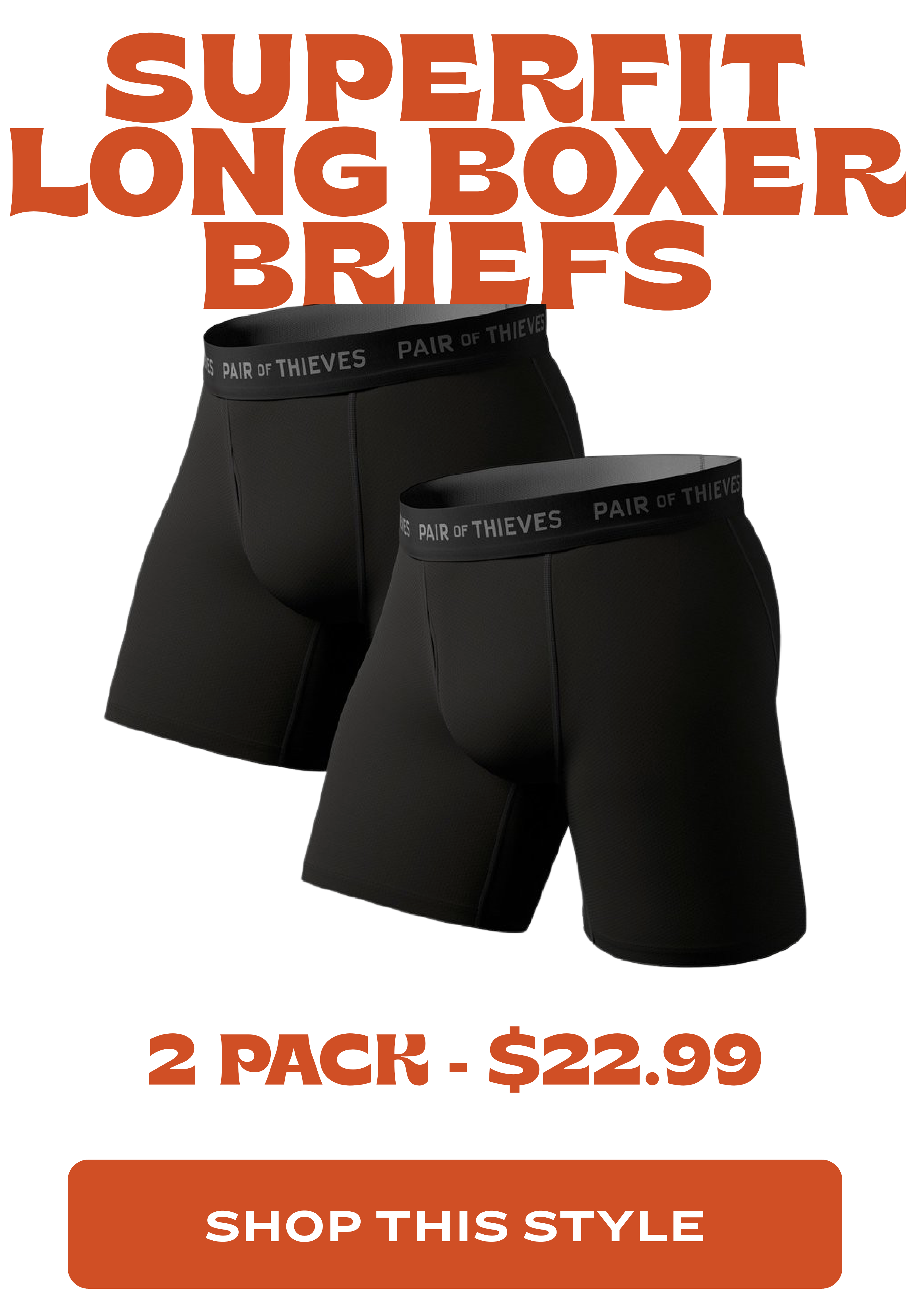 Mens Boxer Briefs 3 Pack - Black - Muscle Nation