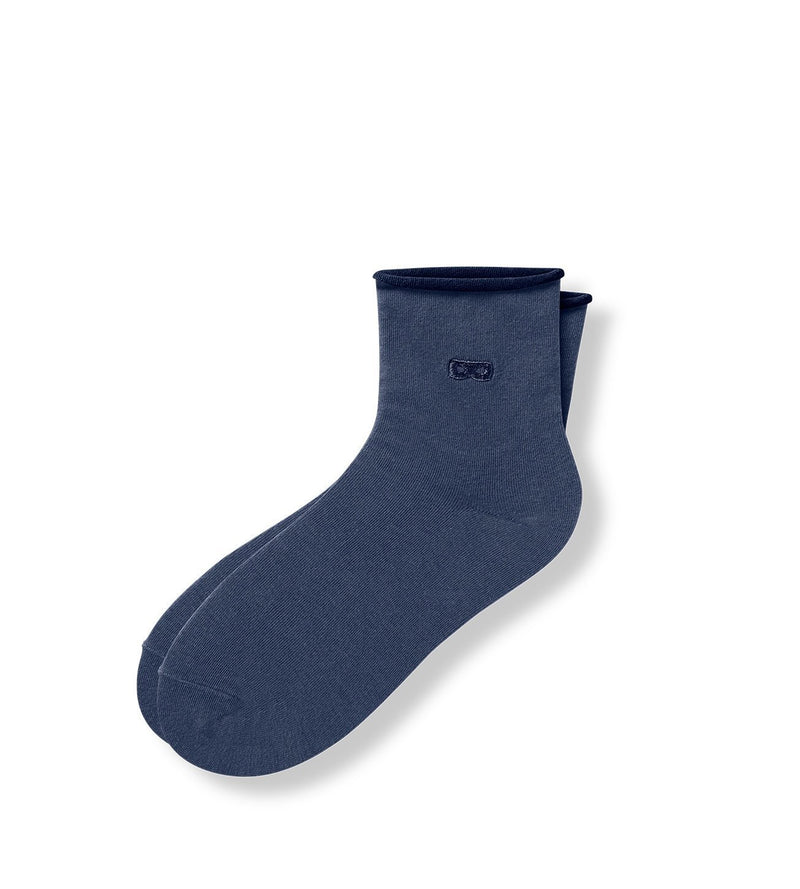 womens navy ankle socks