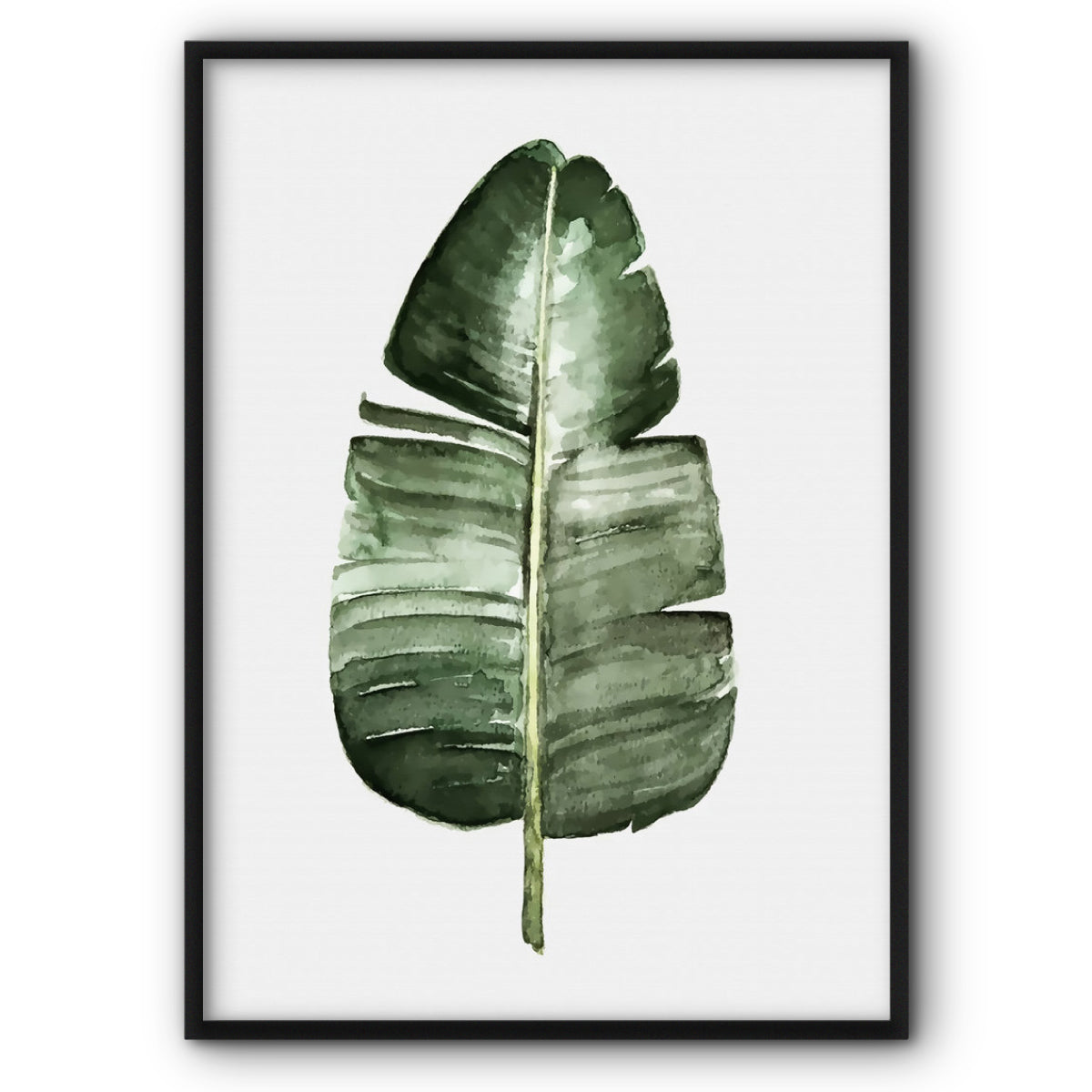 Green Leaf Plant No5 Canvas Print Wall Art Poster – The Style Habitat