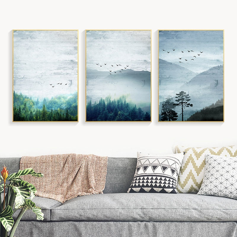 Calm Forest No3 Art Print Wall Art Canvas Print Poster – The Style Habitat