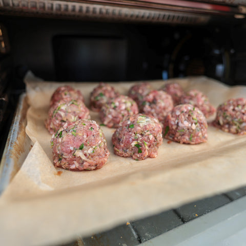Greek Meatballs with ground calf