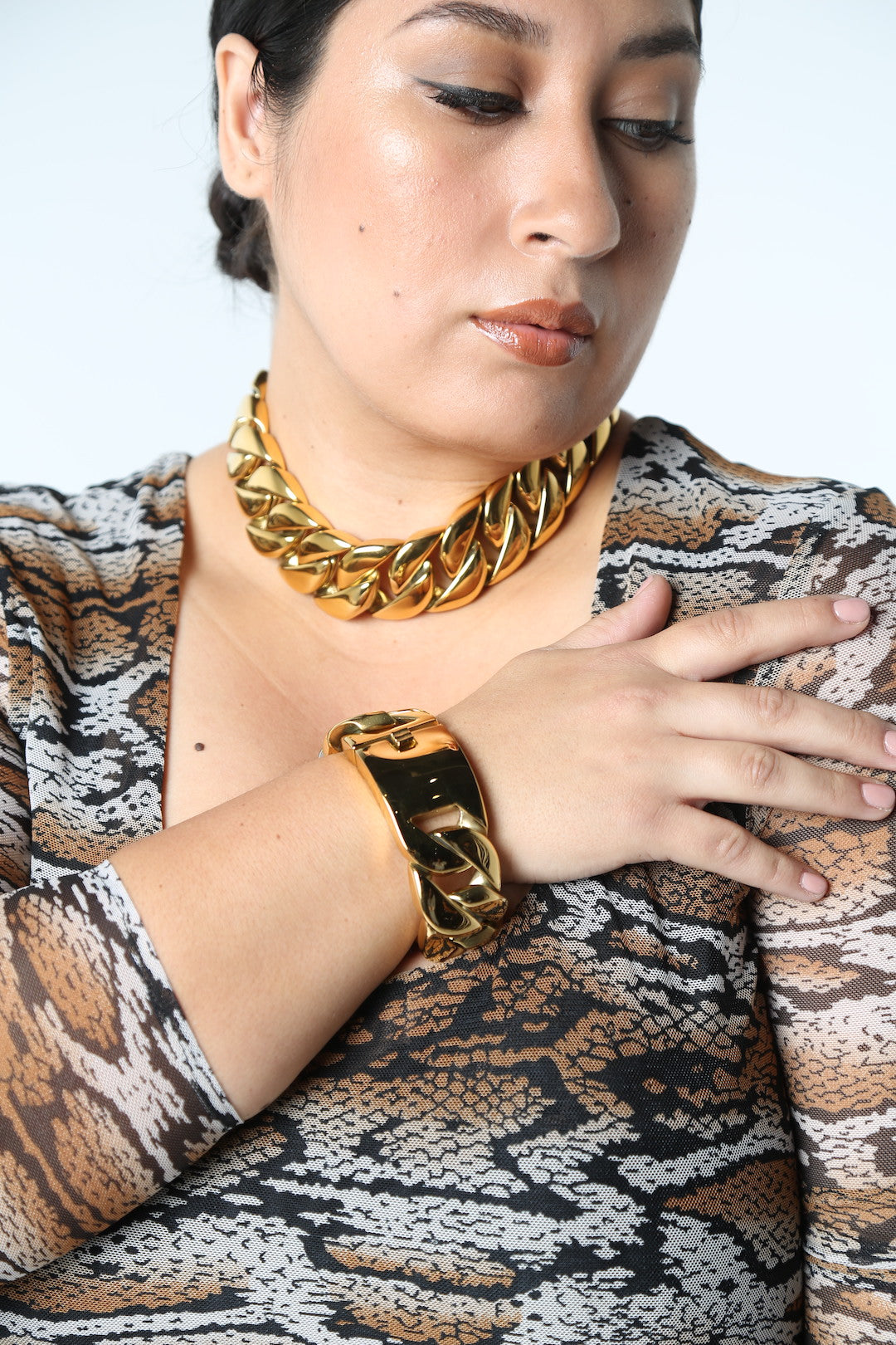 Bold Chains Gold-Tone Stainless Steel Chain Necklace