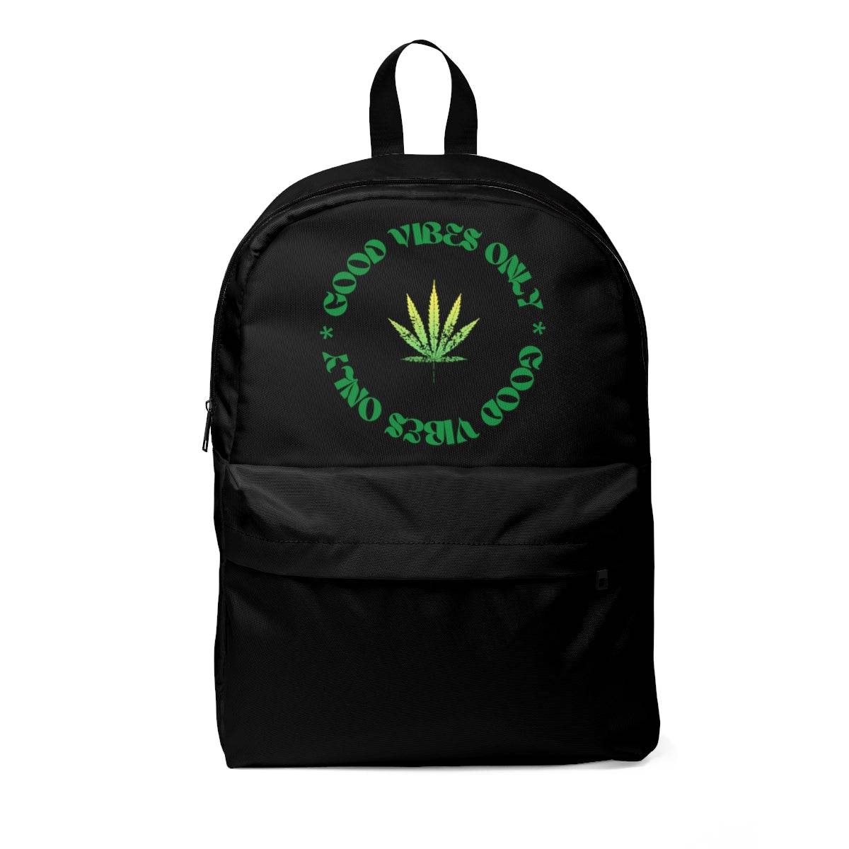 Good Vibes Only Black Marijuana Backpack– The Cannabis Community