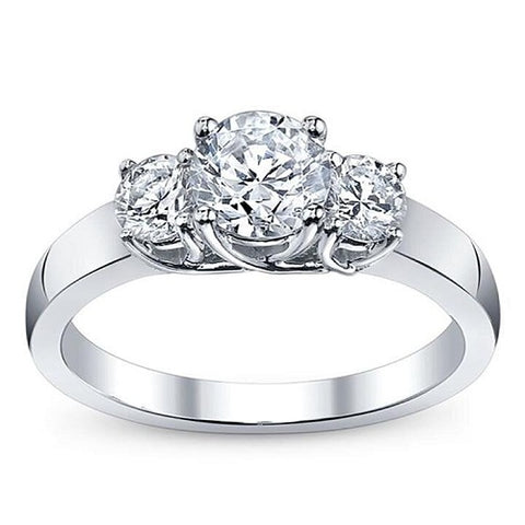 Triple Round Engagement Ring