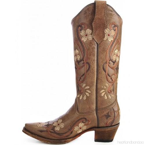 circle g floral embroidered boots