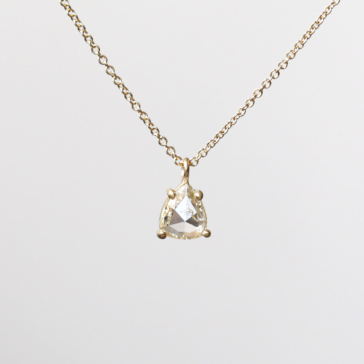 0.71ct light Champagne diamond necklace