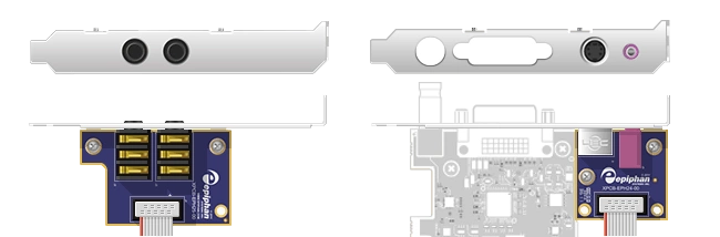 Optional video and audio inputs