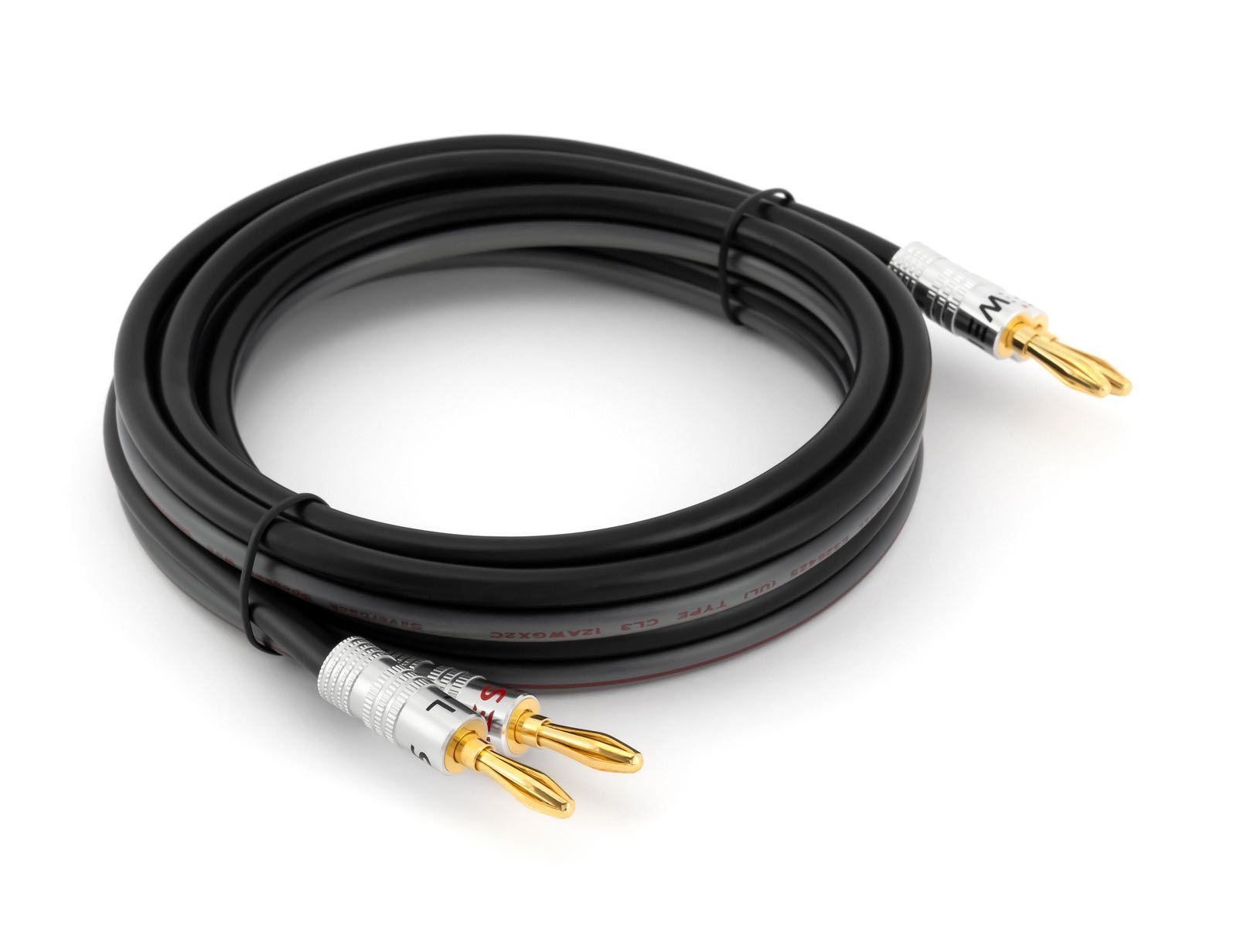 Silverback Speaker Wire with Banana Plugs Banana Plugs Sewell