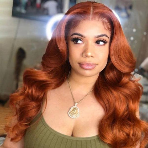 body wave ginger color wig|Meetu Hair