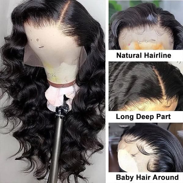 Loose Deep Wave 13x4 Lace Front Wigs Transparent Human Hair Lace Wigs