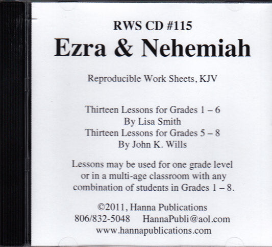 Ezra And Nehemiah Cd — One Stone Biblical Resources 6288