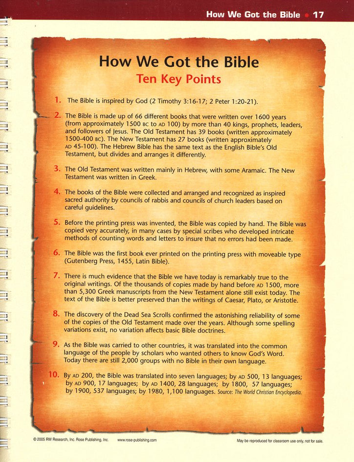 rose book of bible charts maps and timelines review