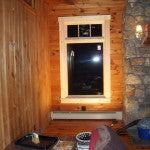 New window installed in a log home