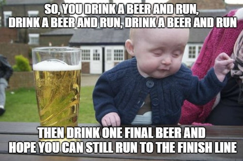 Beer mile explanation meme