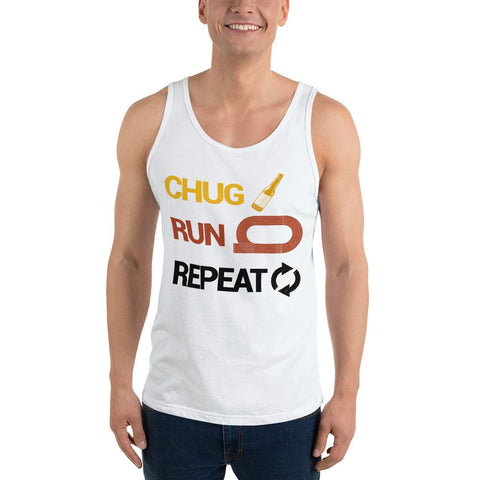 Chug Run Repeat Beer Mile Tank