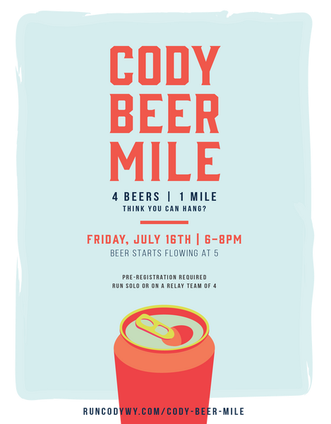 Cody Beer Mile 2021 Poster